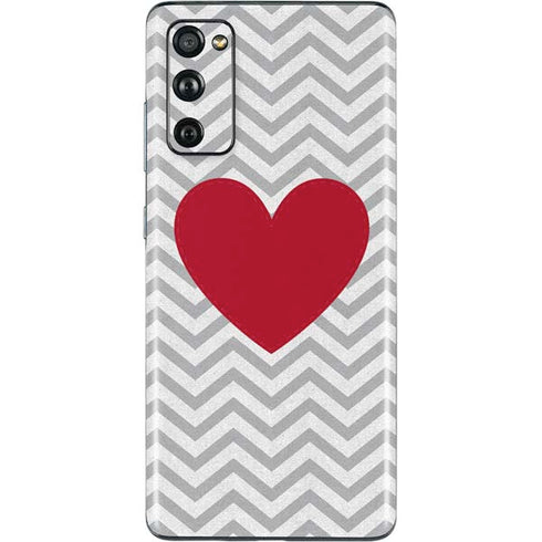 Chevron Heart Galaxy S20 Fan Edition Skin