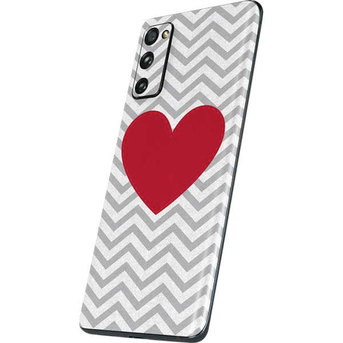 Chevron Heart Galaxy S20 Fan Edition Skin