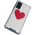 Chevron Heart Galaxy S20 FE Clear Case
