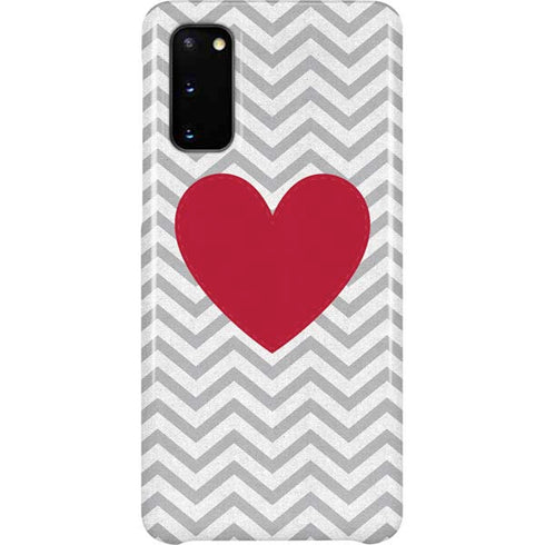 Chevron Heart Galaxy S20 Lite Case