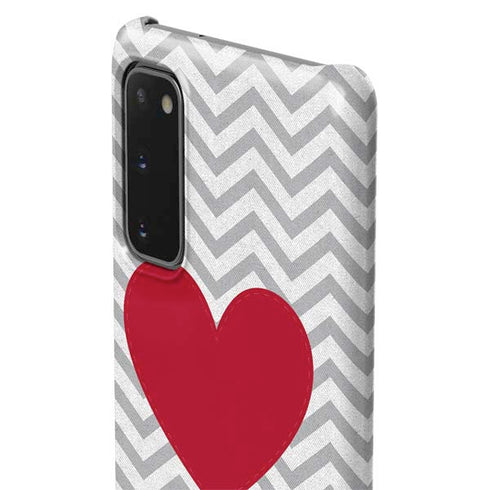 Chevron Heart Galaxy S20 Lite Case