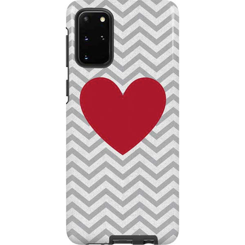 Chevron Heart Galaxy S20 Plus Pro Case
