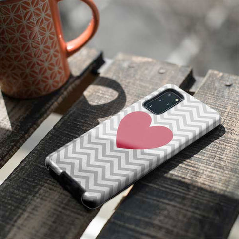 Chevron Heart Galaxy S20 Plus Pro Case