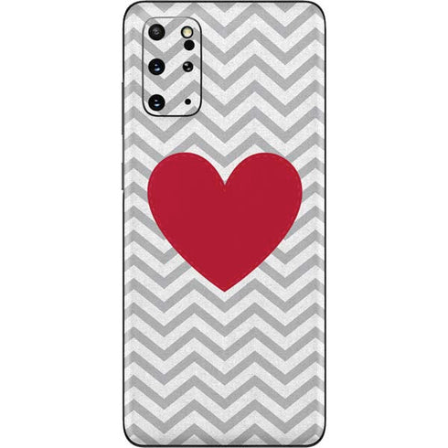 Chevron Heart Galaxy S20 Plus Skin