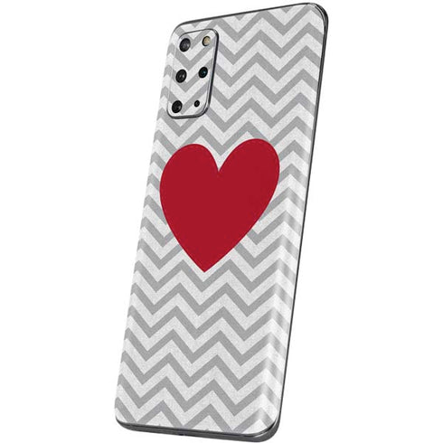 Chevron Heart Galaxy S20 Plus Skin