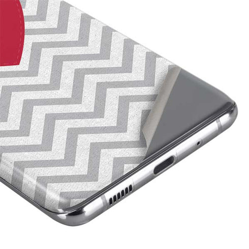 Chevron Heart Galaxy S20 Plus Skin