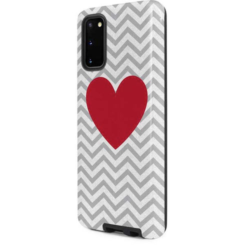 Chevron Heart Galaxy S20 Pro Case