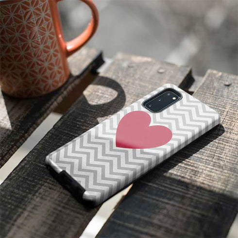 Chevron Heart Galaxy S20 Pro Case