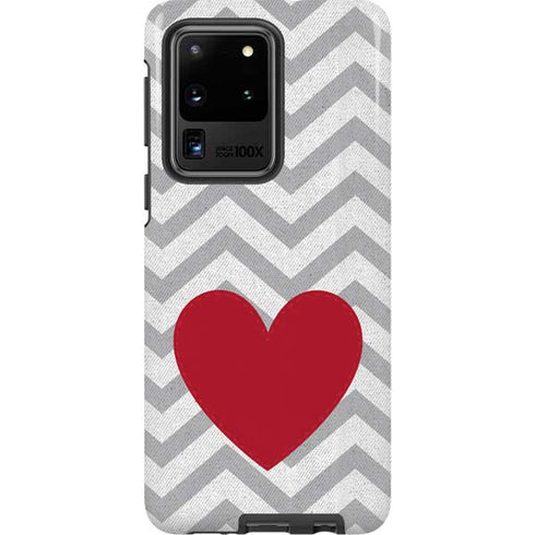 Chevron Heart Galaxy S20 Ultra 5G Pro Case