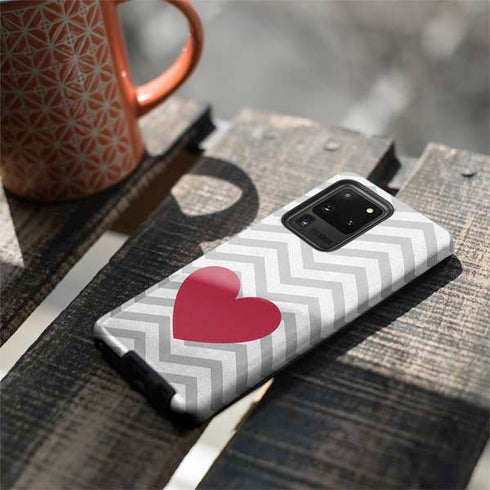 Chevron Heart Galaxy S20 Ultra 5G Pro Case