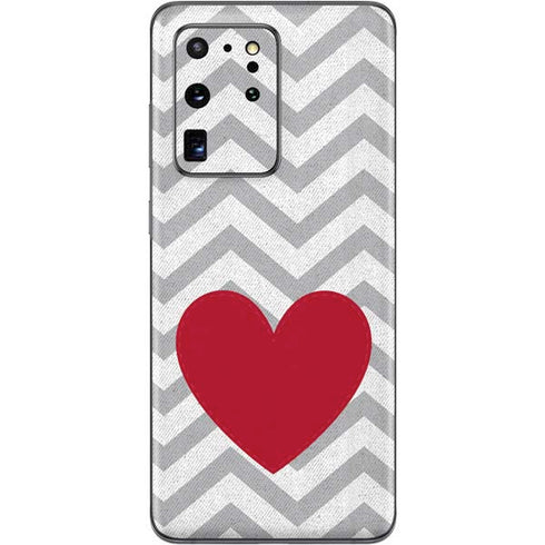 Chevron Heart Galaxy S20 Ultra 5G Skin
