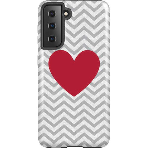 Chevron Heart Galaxy S21 5G Pro Case