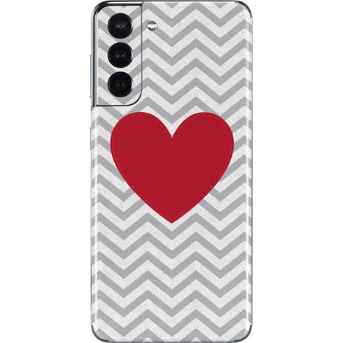 Chevron Heart Galaxy S21 5G Skin