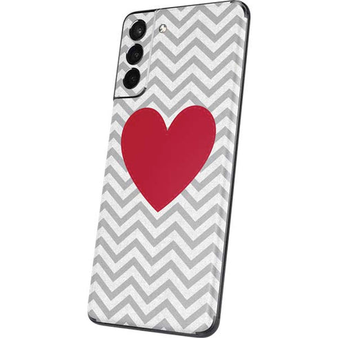 Chevron Heart Galaxy S21 5G Skin