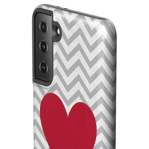 Chevron Heart Galaxy S21 FE Pro Case