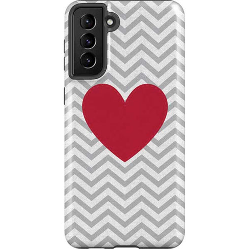 Chevron Heart Galaxy S21 Plus 5G Pro Case