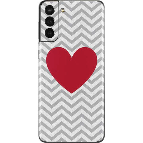 Chevron Heart Galaxy S21 Plus 5G Skin