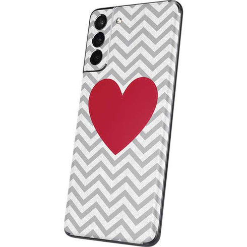 Chevron Heart Galaxy S21 Plus 5G Skin