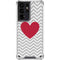 Chevron Heart Galaxy S21 Ultra 5G Clear Case