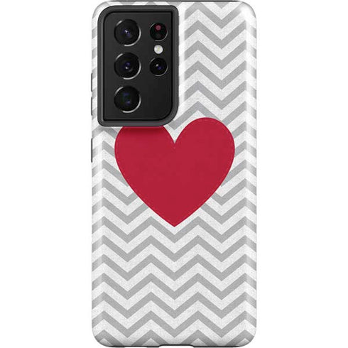 Chevron Heart Galaxy S21 Ultra 5G Pro Case