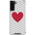 Chevron Heart Galaxy S22 Plus Clear Case