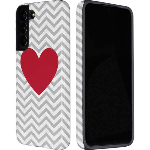 Chevron Heart Galaxy S22 Plus Pro Case
