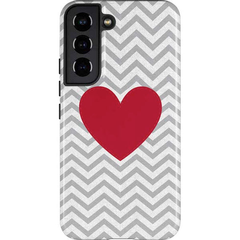 Chevron Heart Galaxy S22 Pro Case
