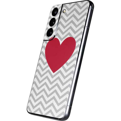 Chevron Heart Galaxy S22 Skin