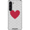 Chevron Heart Galaxy S23 Clear Case