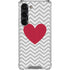 Chevron Heart Galaxy S23 Clear Case