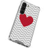 Chevron Heart Galaxy S23 Clear Case