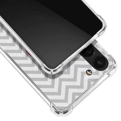 Chevron Heart Galaxy S23 Clear Case