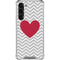 Chevron Heart Galaxy S23 Plus Clear Case