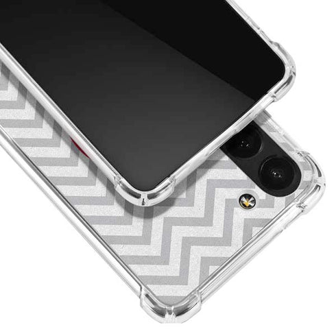 Chevron Heart Galaxy S23 Plus Clear Case