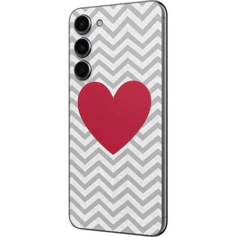 Chevron Heart Galaxy S23 Plus Skin