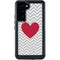 Chevron Heart Galaxy S23 Plus Waterproof Case
