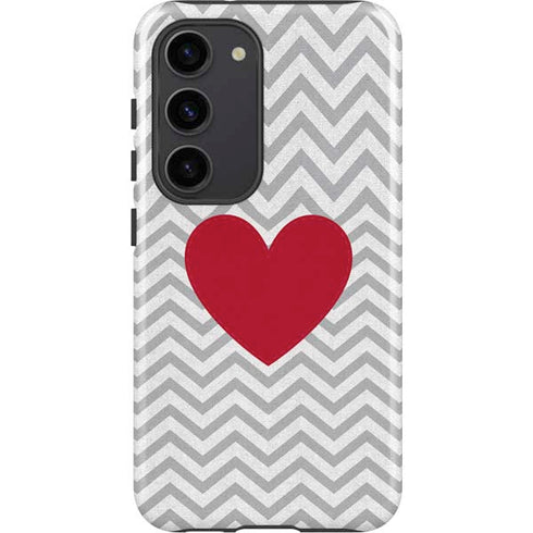 Chevron Heart Galaxy S23 Pro Case