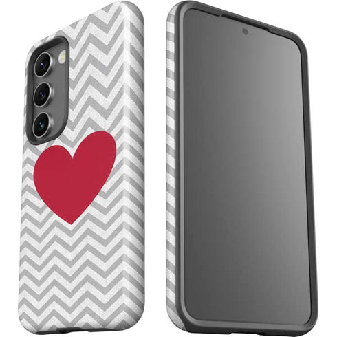 Chevron Heart Galaxy S23 Pro Case