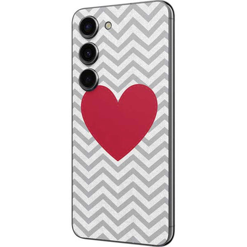 Chevron Heart Galaxy S23 Skin