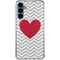 Chevron Heart Galaxy S24 Clear Case