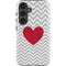 Chevron Heart Galaxy S24 Impact Case