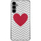 Chevron Heart Galaxy S24 Plus Clear Case