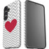 Chevron Heart Galaxy S24 Plus Impact Case