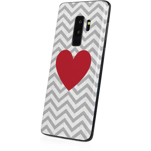 Chevron Heart Galaxy S9 Plus Skin