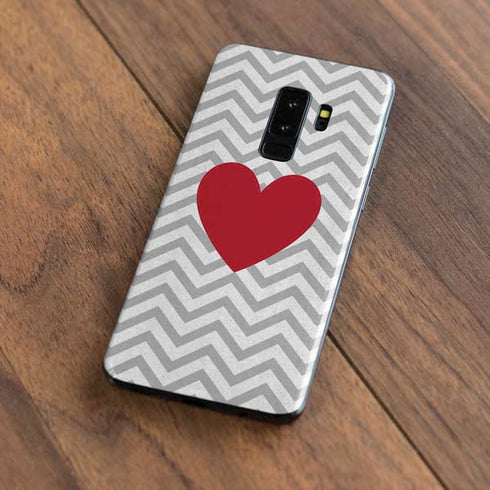 Chevron Heart Galaxy S9 Plus Skin