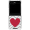 Chevron Heart Galaxy Z Flip5 5G Clear Case