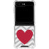 Chevron Heart Galaxy Z Flip5 5G Clear Case
