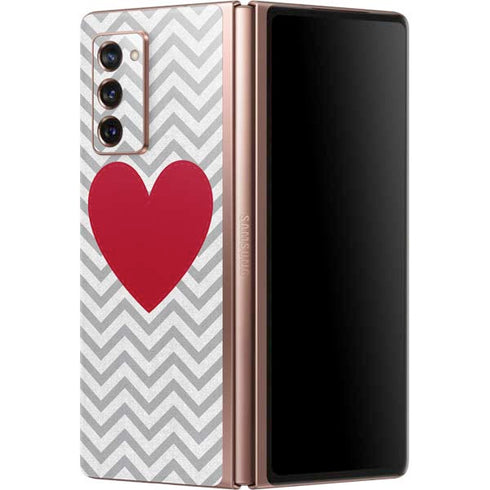 Chevron Heart Galaxy Z Fold2 5G Skin