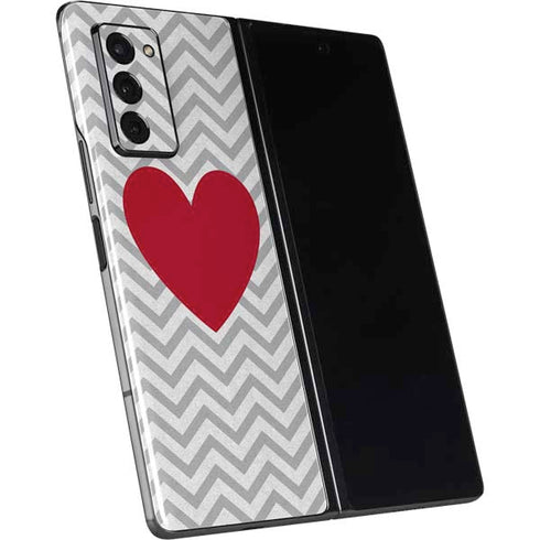 Chevron Heart Galaxy Z Fold2 5G Skin