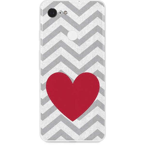Chevron Heart Google Pixel 3 Skin